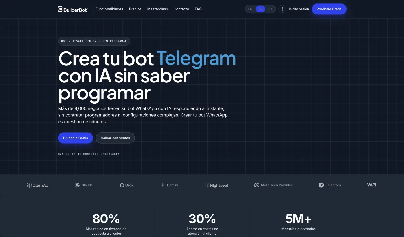 Web de BuilderBot